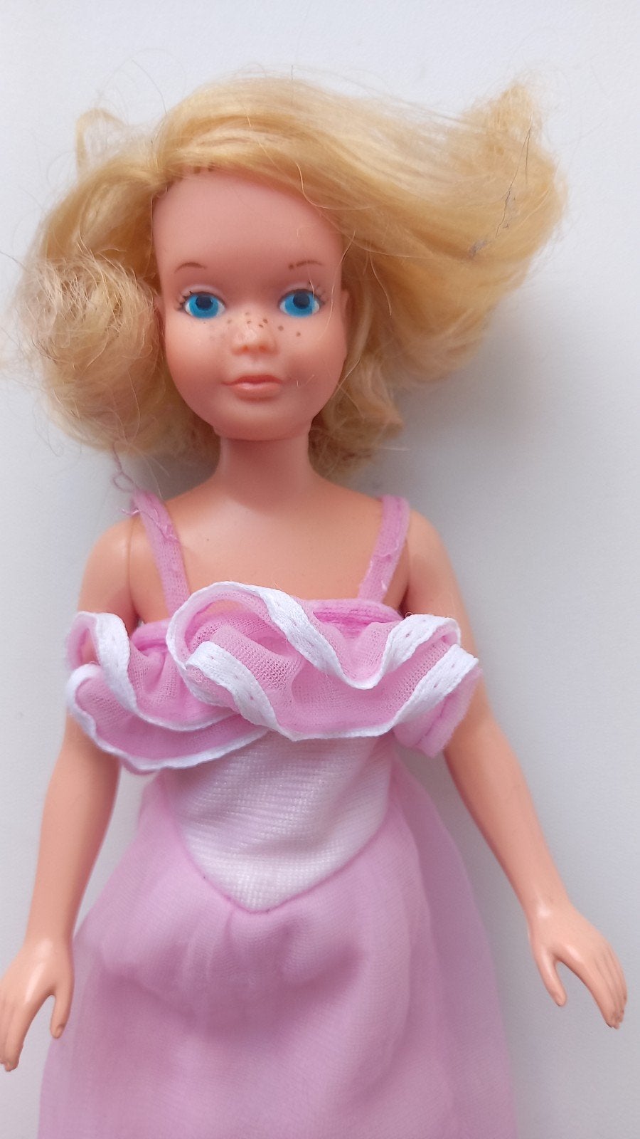 Barbie Skipper Quick Curl jaren 70, Ophalen of Verzenden, Gebruikt, Pop