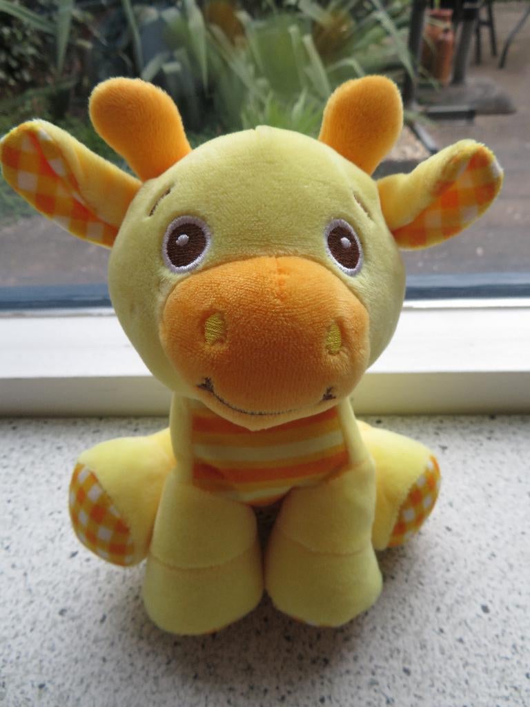 Giraffe giraf girafje merk ZD Trading van Action, Geel, Overige typen, Ophalen of Verzenden, Zo goed als nieuw
