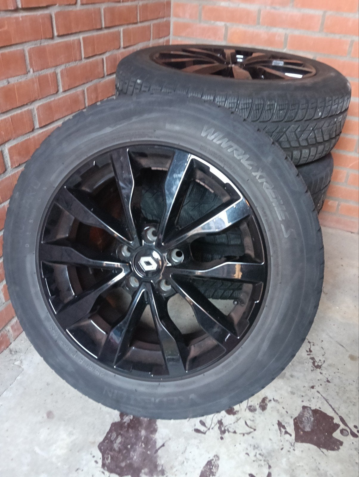 Stoere Zwarte Originele 17" Renault Kadjar Winterset (Vredes, Ophalen