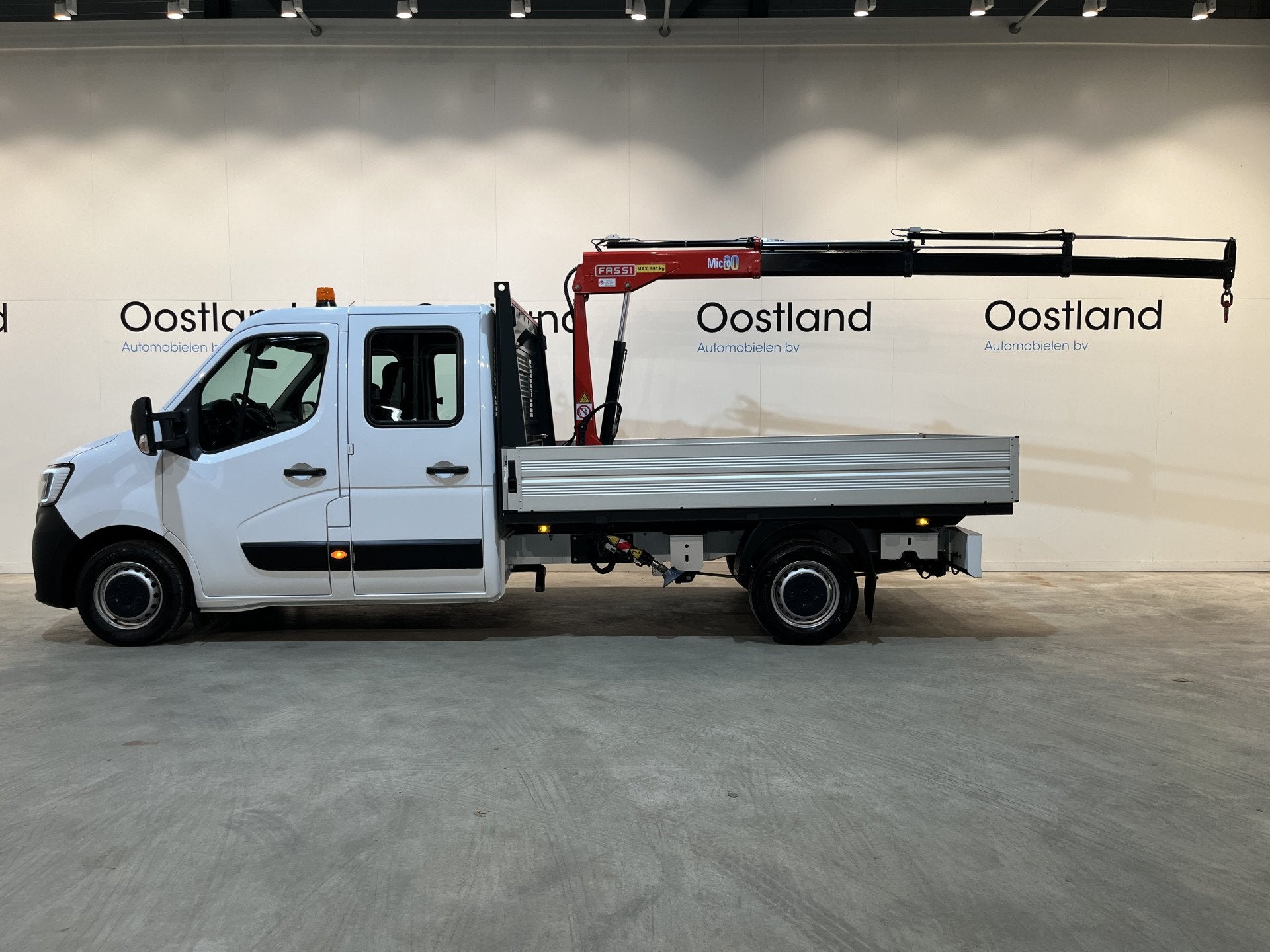 Renault Master 2.3 dCi 145 PK L3 Open Laadbak / Fassi Kraan, Voorwielaandrijving, 145 pk, Stof, Gebruikt