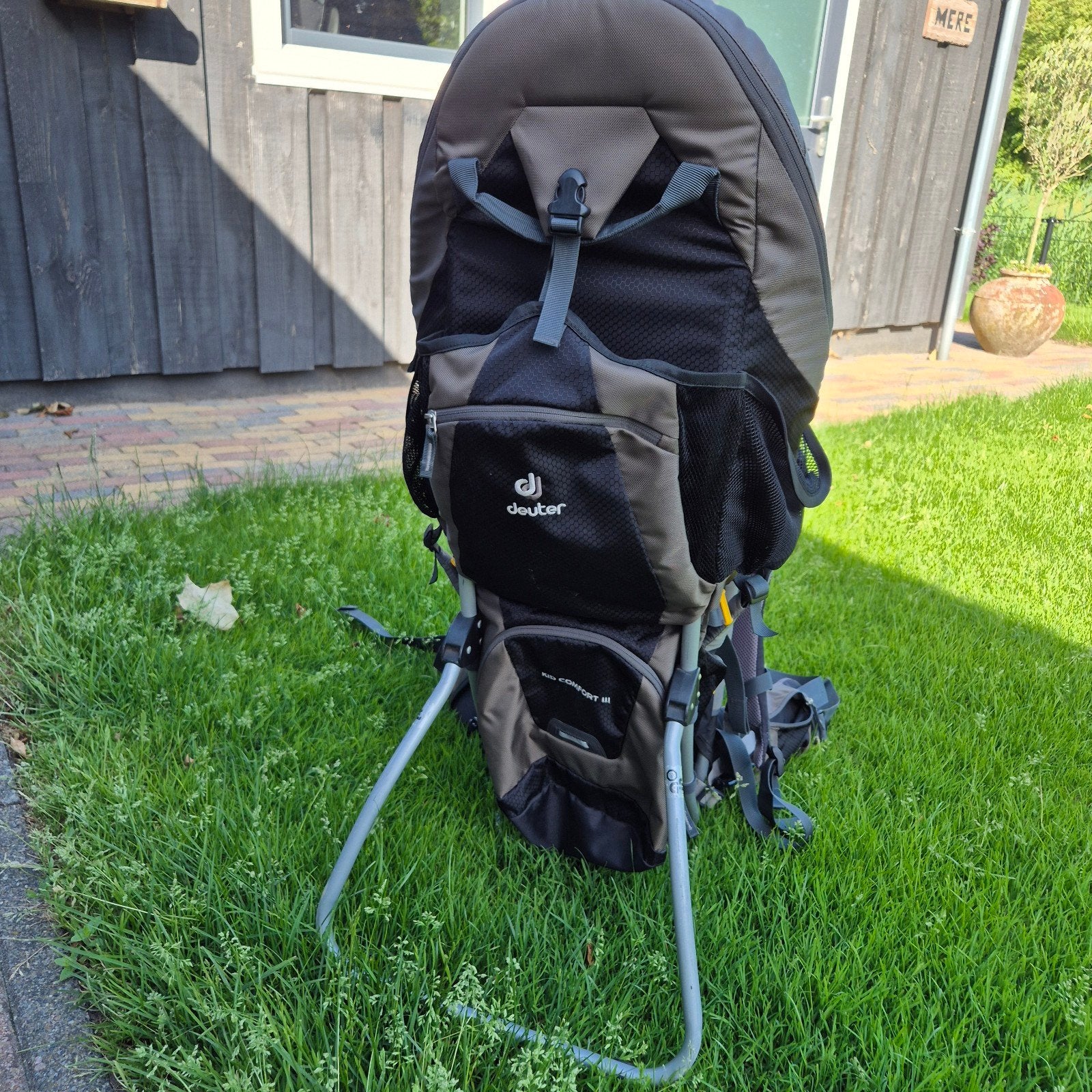 Deuter Kid Comfort 3 Draagzak - Ideaal voor wandelingen, Overige merken, Gebruikt, Ophalen of Verzenden, Rug
