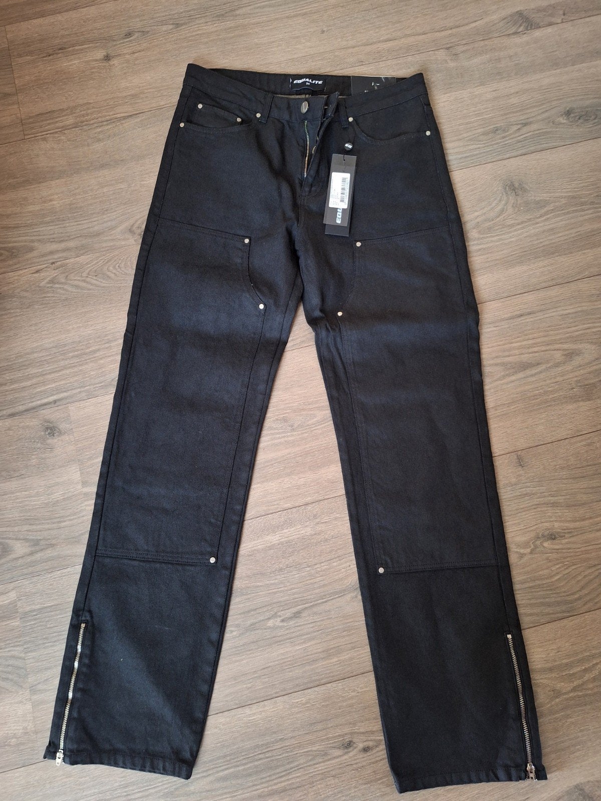 EQUALITE CARPANTER STRAIGHT FIT JEANS SIZE 34, Zwart, Nieuw, Ophalen of Verzenden, Overige maten