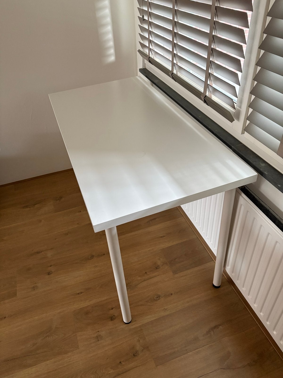 Wit bureau / eettafel - 130x60x75 cm, Ophalen, Gebruikt
