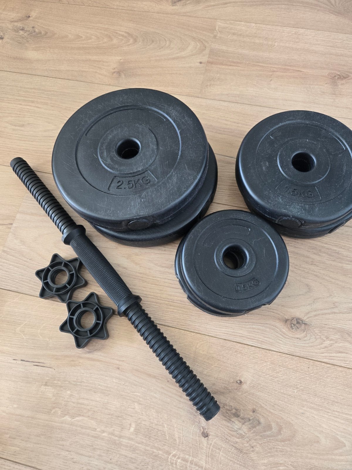 Dumbel en pushup grips, Ophalen