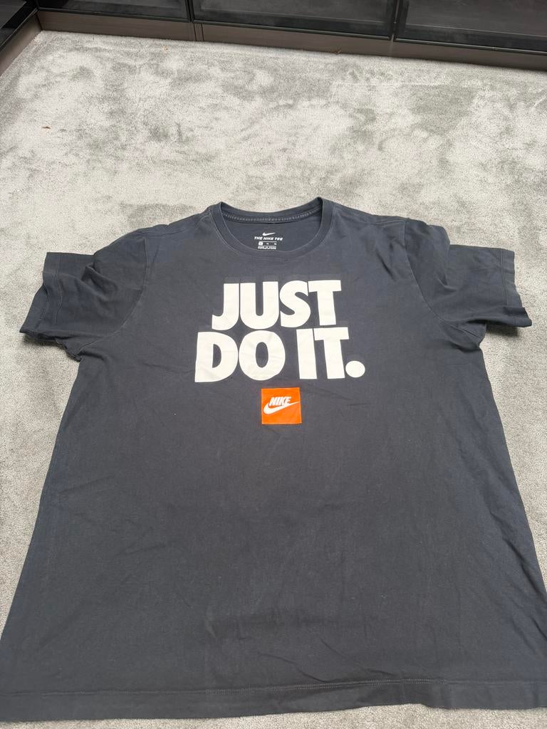 Nike "Just Do It" T-shirt - Zwart - Maat XL, Kleding | Heren, Ophalen of Verzenden, Zo goed als nieuw, Maat 56/58 (XL), Zwart