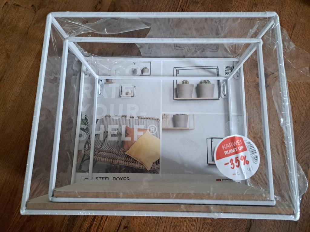 Set van 2 wanddecoratie kubussen - Nieuw in verpakking, Ophalen of Verzenden, Nieuw