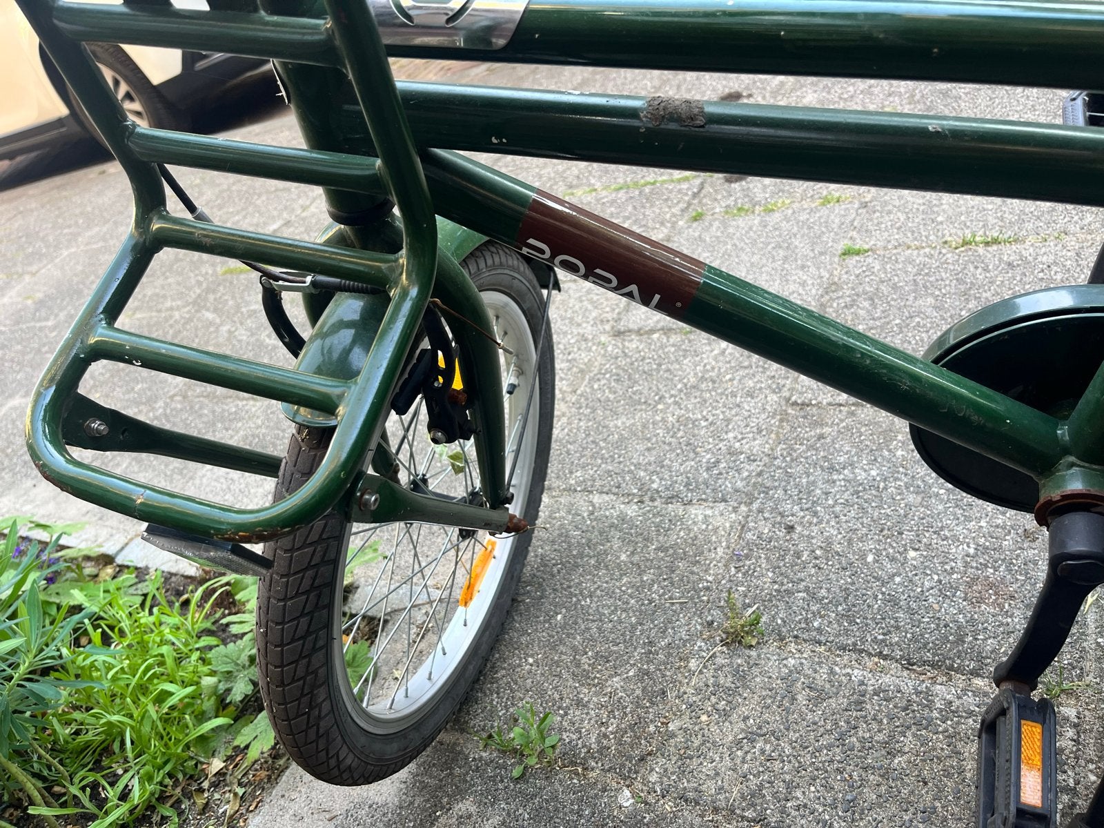 Popal kinderfiets - Groen - Gebruikt, Ophalen, Gebruikt, Terugtraprem, 16 tot 20 inch