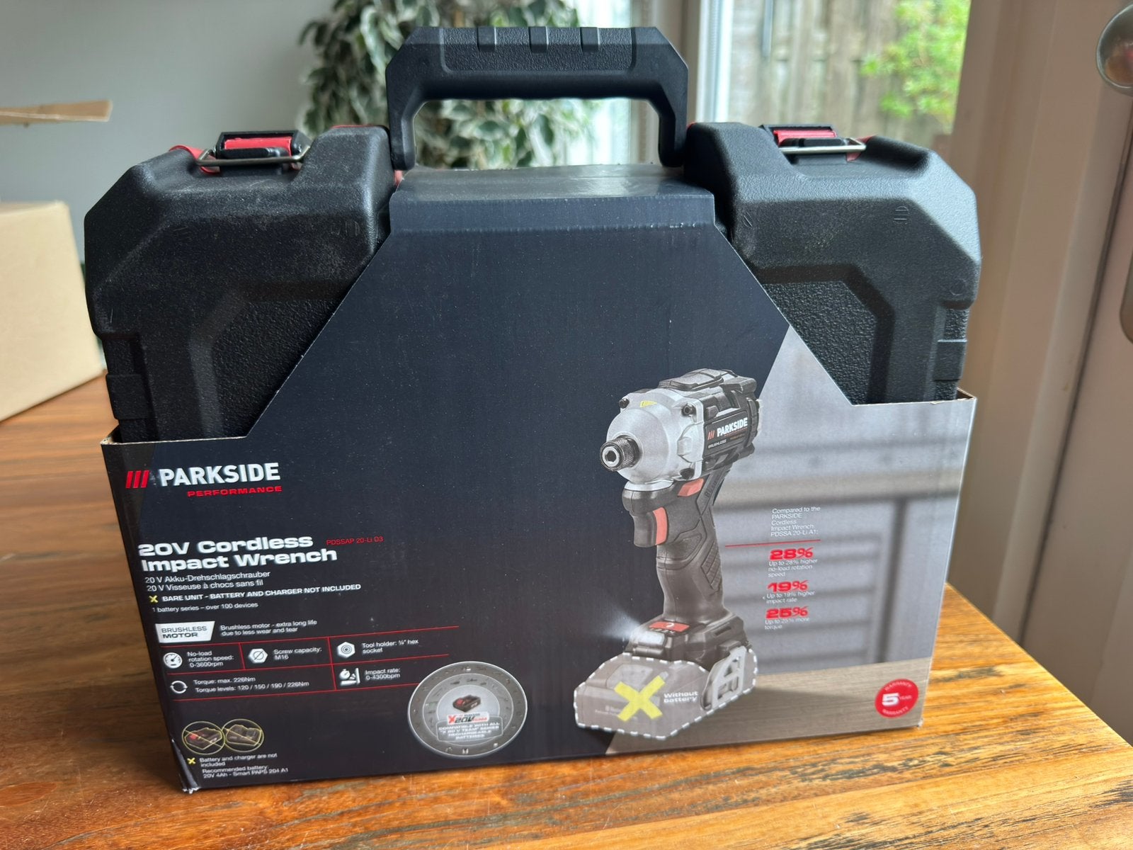 Parkside accu slagschroevendraaier 20V PDSSAP 20-Li D3, Ophalen of Verzenden, Nieuw, Boor- en Schroefmachine