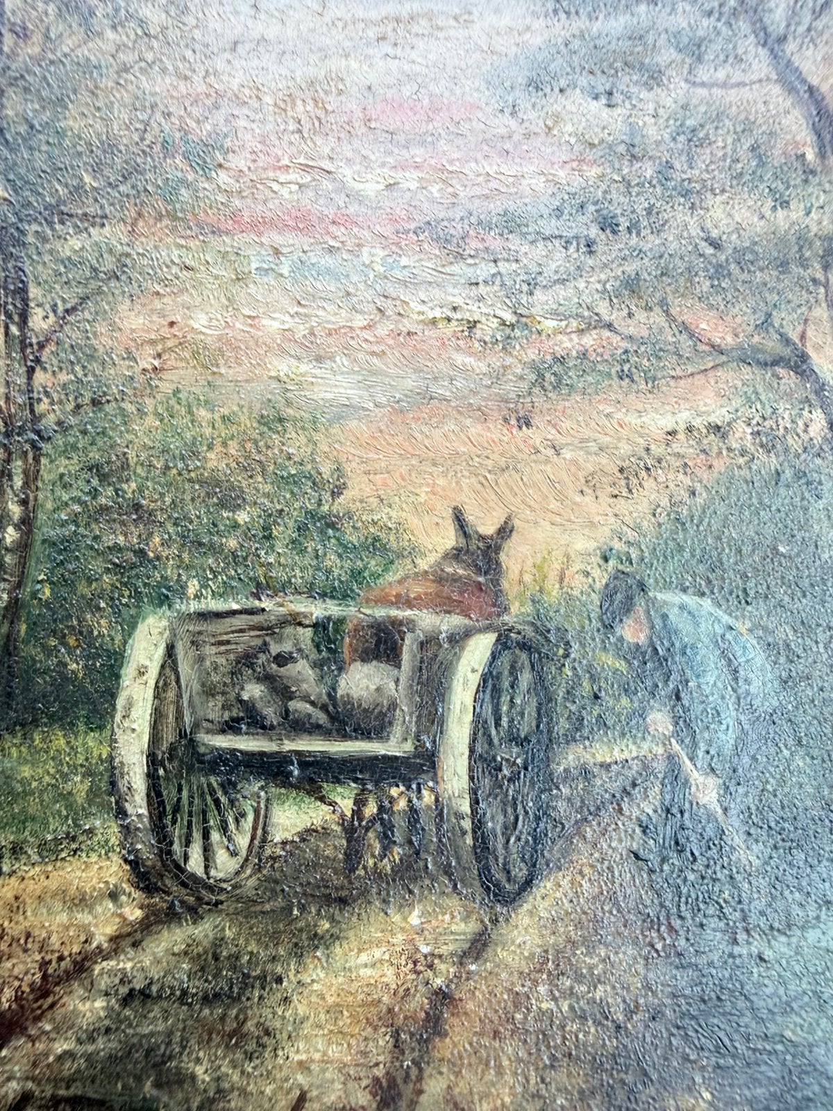 Antiek schilderijtje, Antiek en Kunst, Ophalen of Verzenden