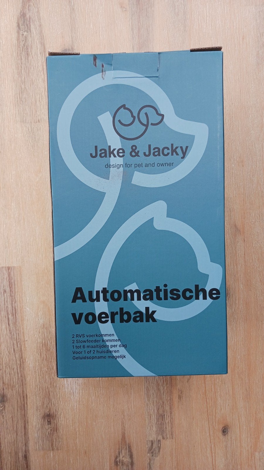 Jake & Jacky automatische voerbak, Ophalen of Verzenden, Automatisch, Zo goed als nieuw