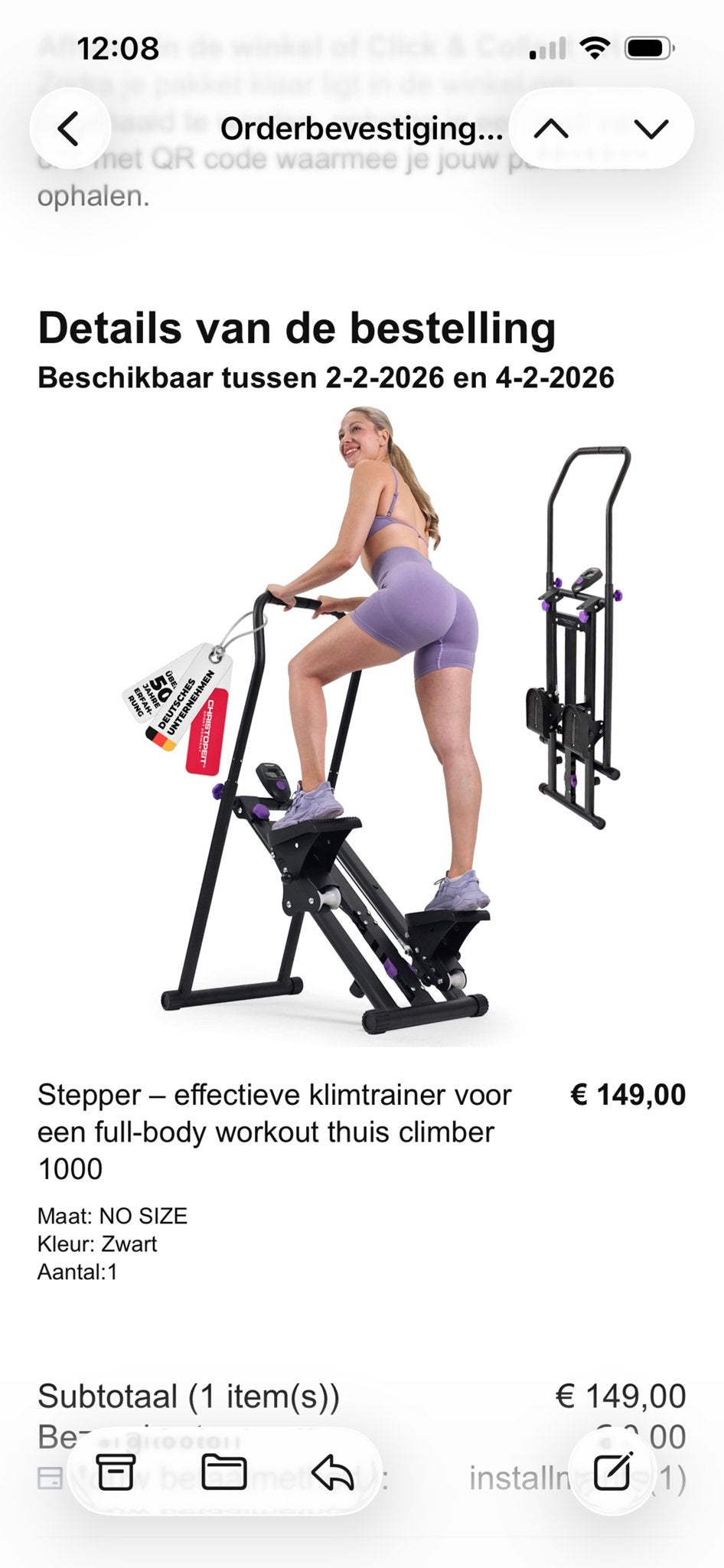 Stepper, Ophalen, Stepapparaat, Zo goed als nieuw, Metaal