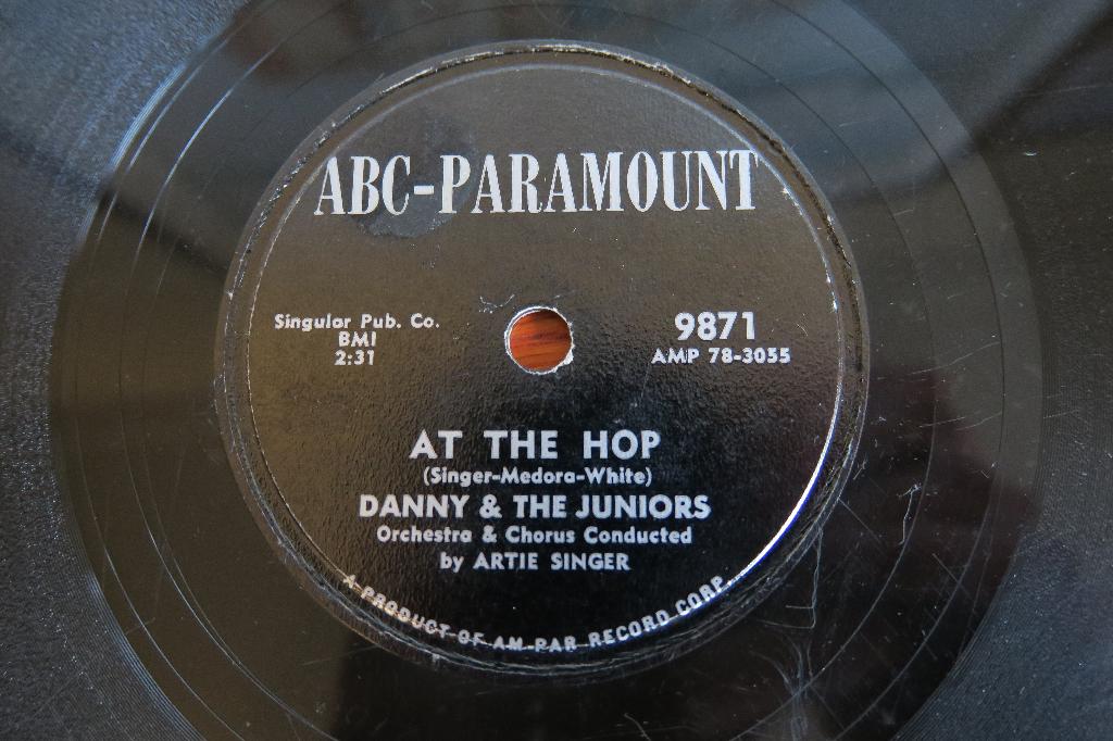 Danny and the Juniors At the hop 78 toeren 78 rpm schellak, Gebruikt, 10 inch, Voor 1960, Overige typen