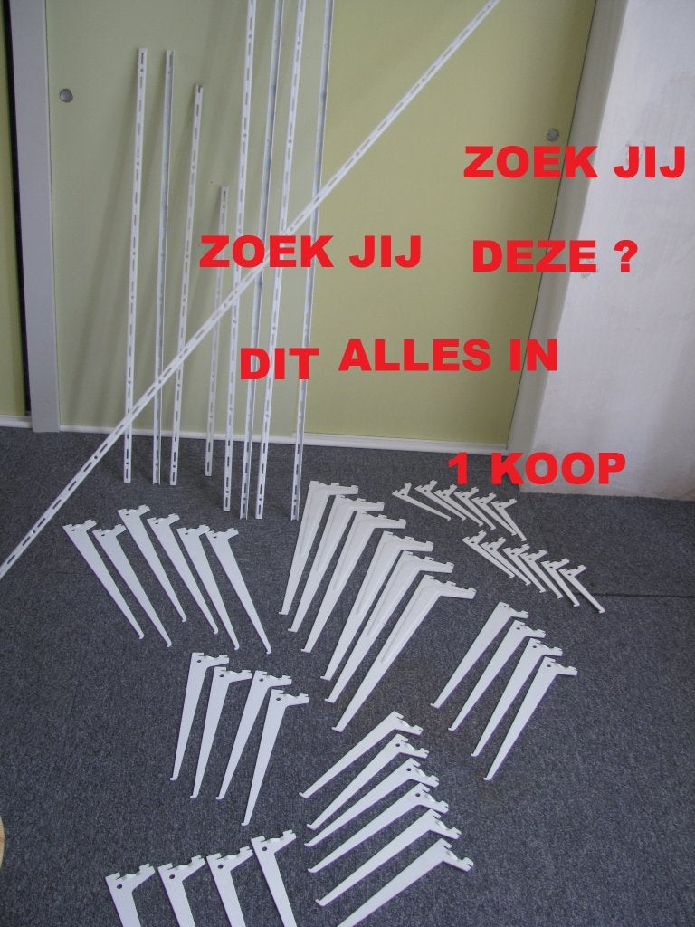 42 x plank drager * ( maten ; op foto 2 ) + 9 x muur strip *, Ophalen, Zo goed als nieuw, Minder dan 50 mm, Overige typen