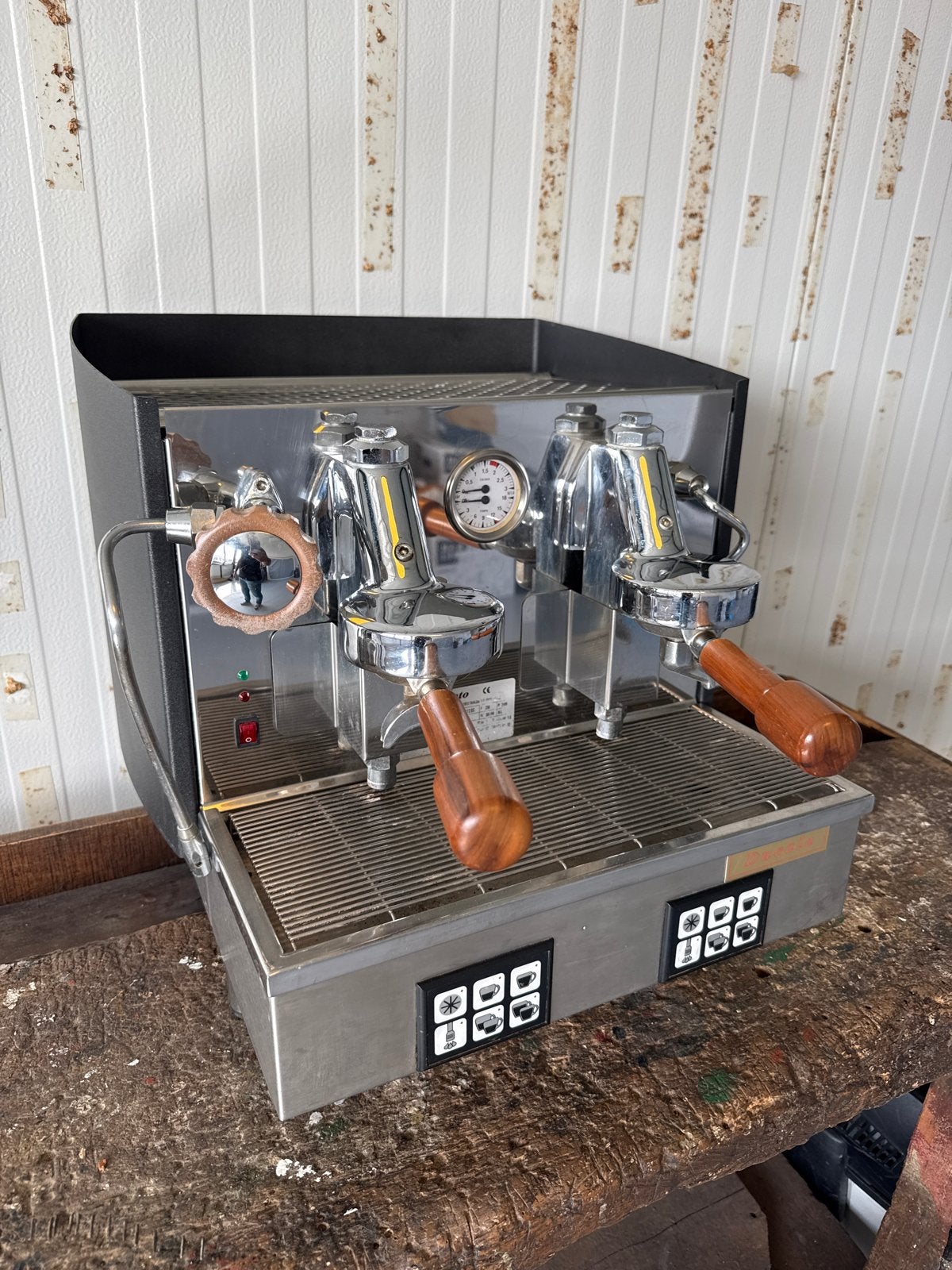 Fiorenzato Ducale 2G C. ELE professionele espressomachine, Gebruikt, Espresso apparaat, 10 kopjes of meer, Gemalen koffie