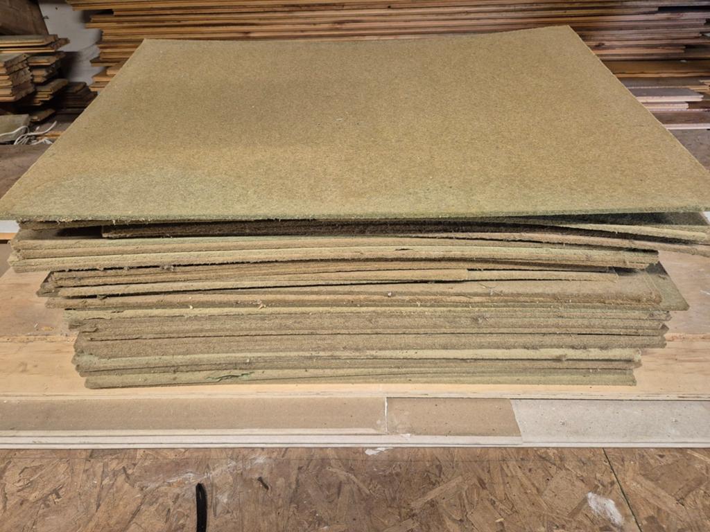 Groene ondervloerplaten 85x59 cm, 7mm dik - ca. 19 m², Ophalen, Overige materialen, 30 cm of meer, Gebruikt