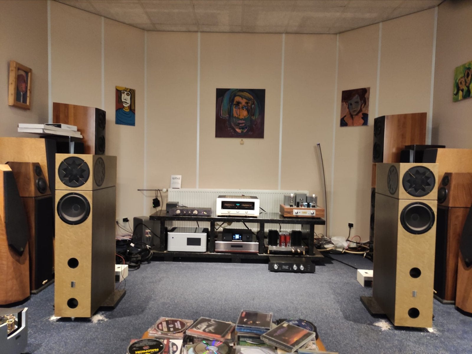 Audio Physic Medea luidsprekers met gereviseerde Manger-unit, Gebruikt, ., ., 120 watt of meer