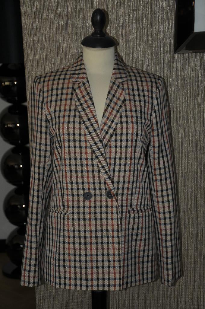 Leuke geruite blazer van Stradivarius, maat M, ZGAN!!, Maat 38/40 (M), Overige kleuren, Ophalen of Verzenden, Zo goed als nieuw