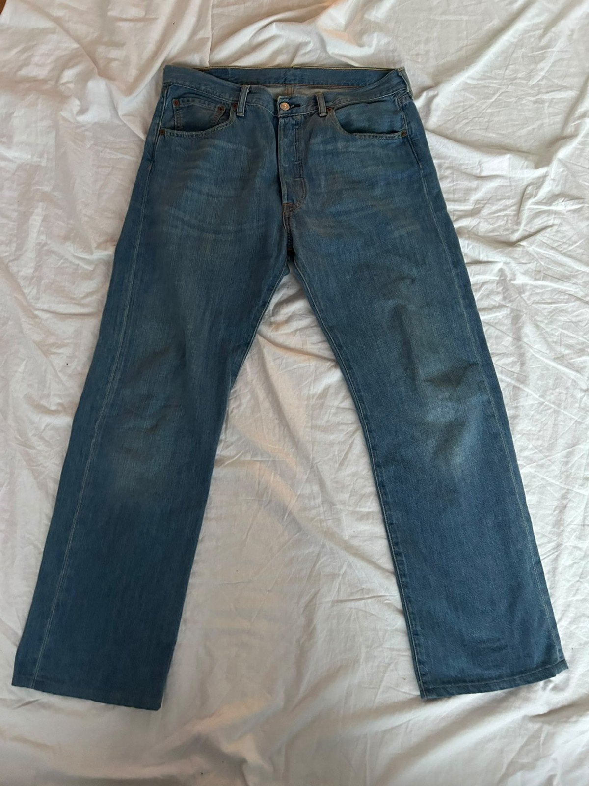 Vintage Levi's 501 Jeans W34 L34 - Zo goed als nieuw, Kleding | Heren, Levi's, Blauw, Ophalen of Verzenden, Zo goed als nieuw