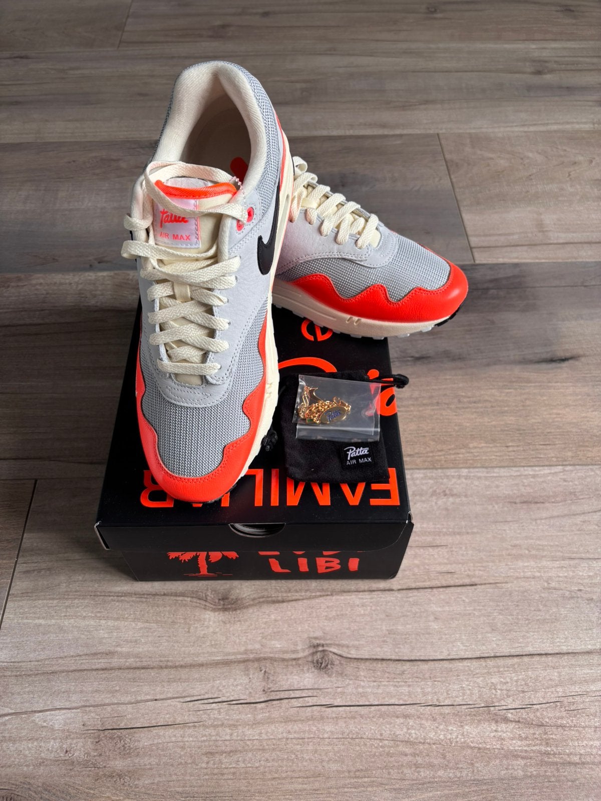 Nike Air Max 1 Patta Waves Hyper Crimson, Ophalen, Nieuw, Overige kleuren, Sneakers of Gympen
