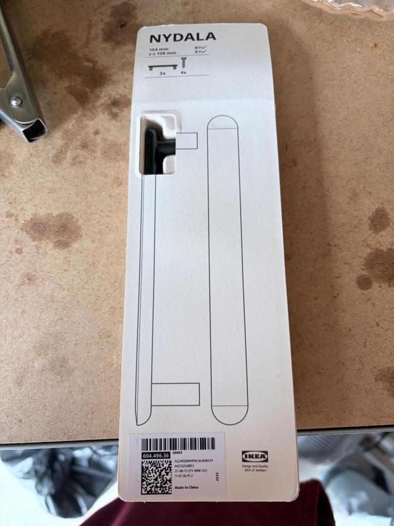 IKEA NYDALA Handgrepen - 2 stuks, 154 mm, Ophalen of Verzenden, Nieuw
