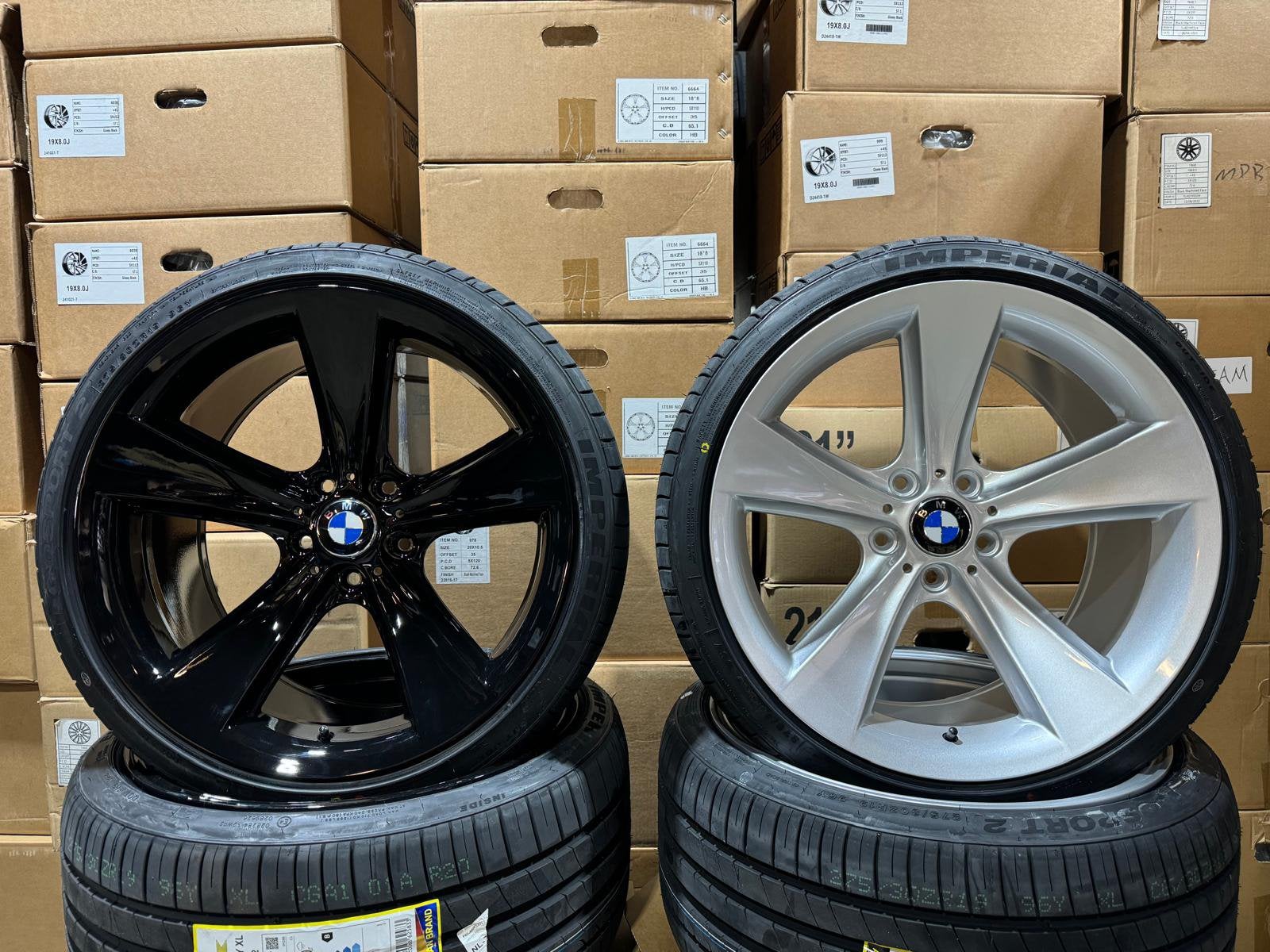 19 inch velgen met banden nieuw Style 128 5x120 5 serie E61