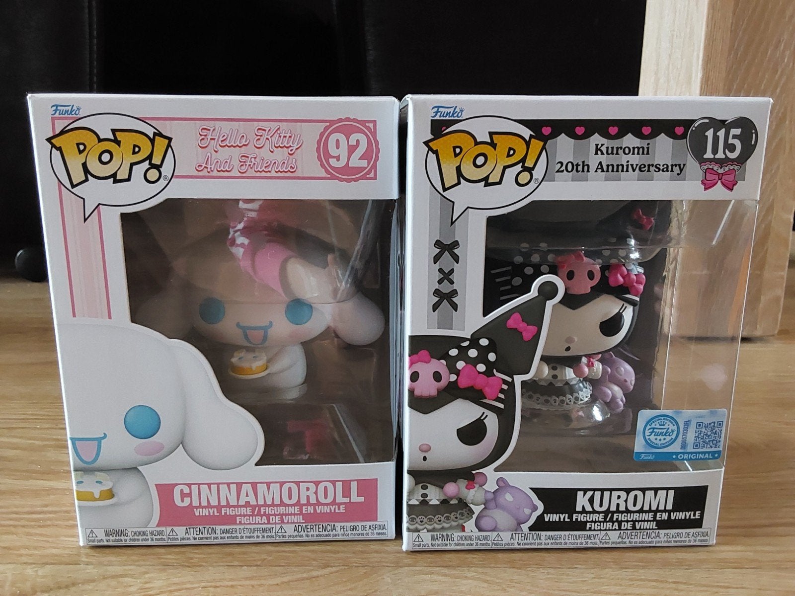 Funko pop Cinnamoroll en Kuromi !ZO GOED ALS NIEUW!, Verzamelen, Poppetjes en Figuurtjes, Ophalen of Verzenden, Zo goed als nieuw