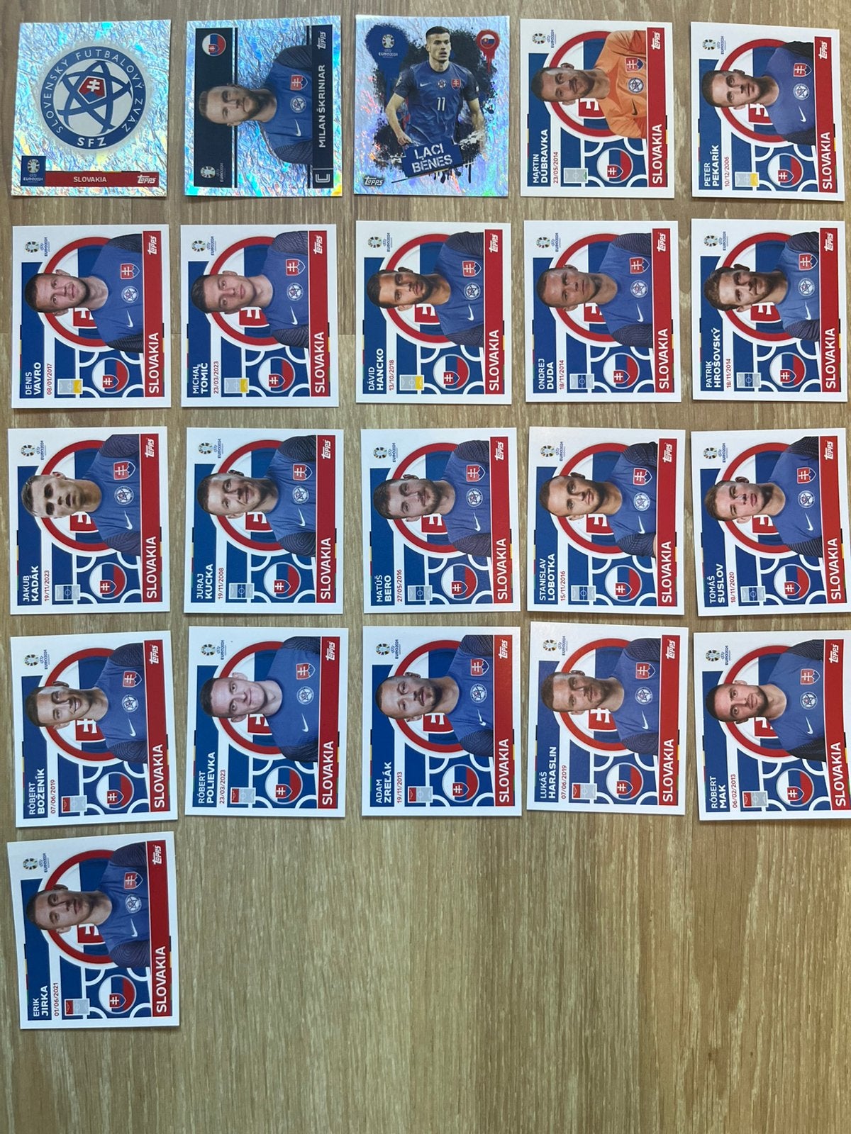 Ek 2024 slowakije volledig team, Ophalen of Verzenden, Zo goed als nieuw, Plaatje