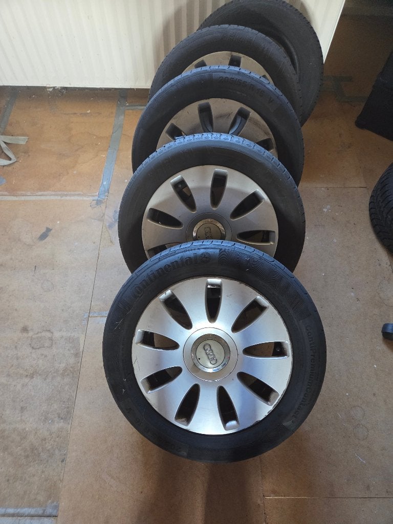 Zomerbanden Audi a4, Gebruikt, 16 inch, Banden en Velgen, Personenwagen