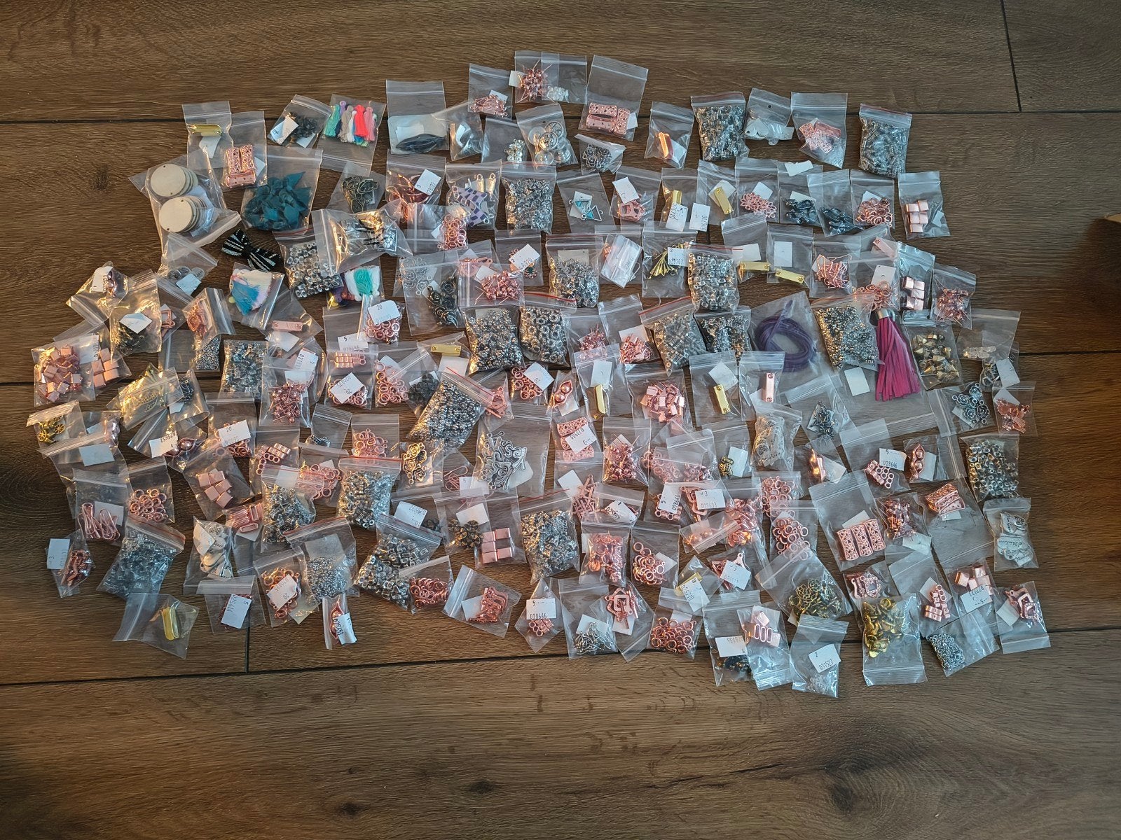 partij nieuwe fournituren sieraden onderdelen ruim 170 zak, Ophalen of Verzenden, Nieuw, Overige typen