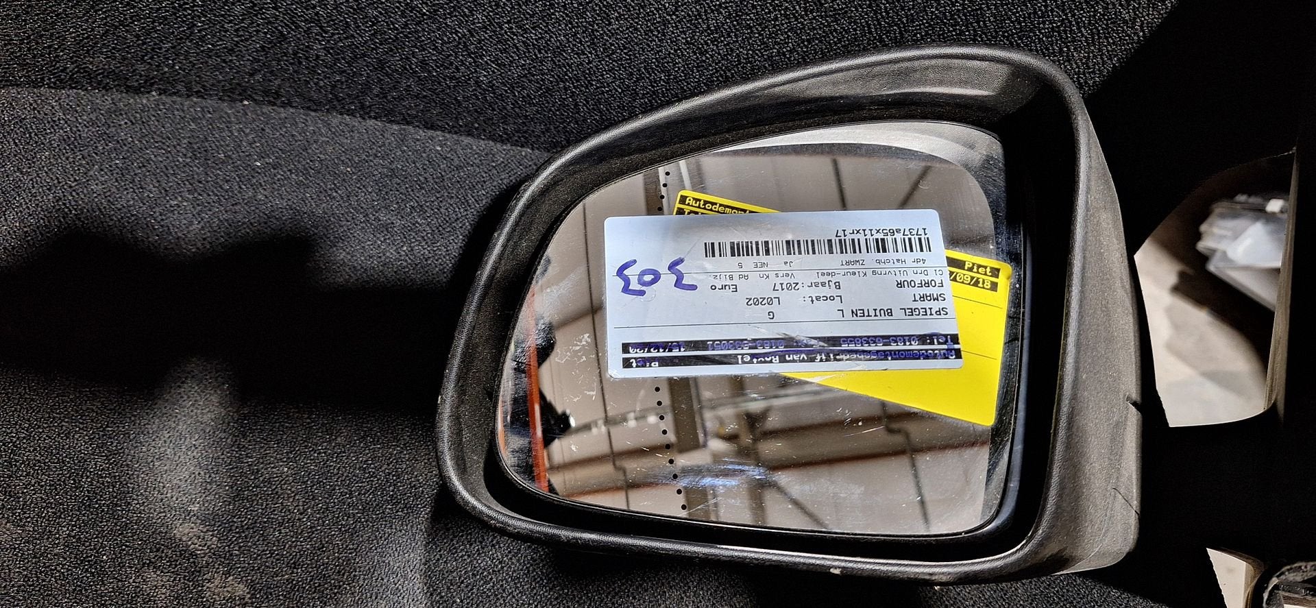 buitenspiegel links  Smart Forfour uit het bouwjaar 2017., Gebruikt, -, -, Ophalen of Verzenden