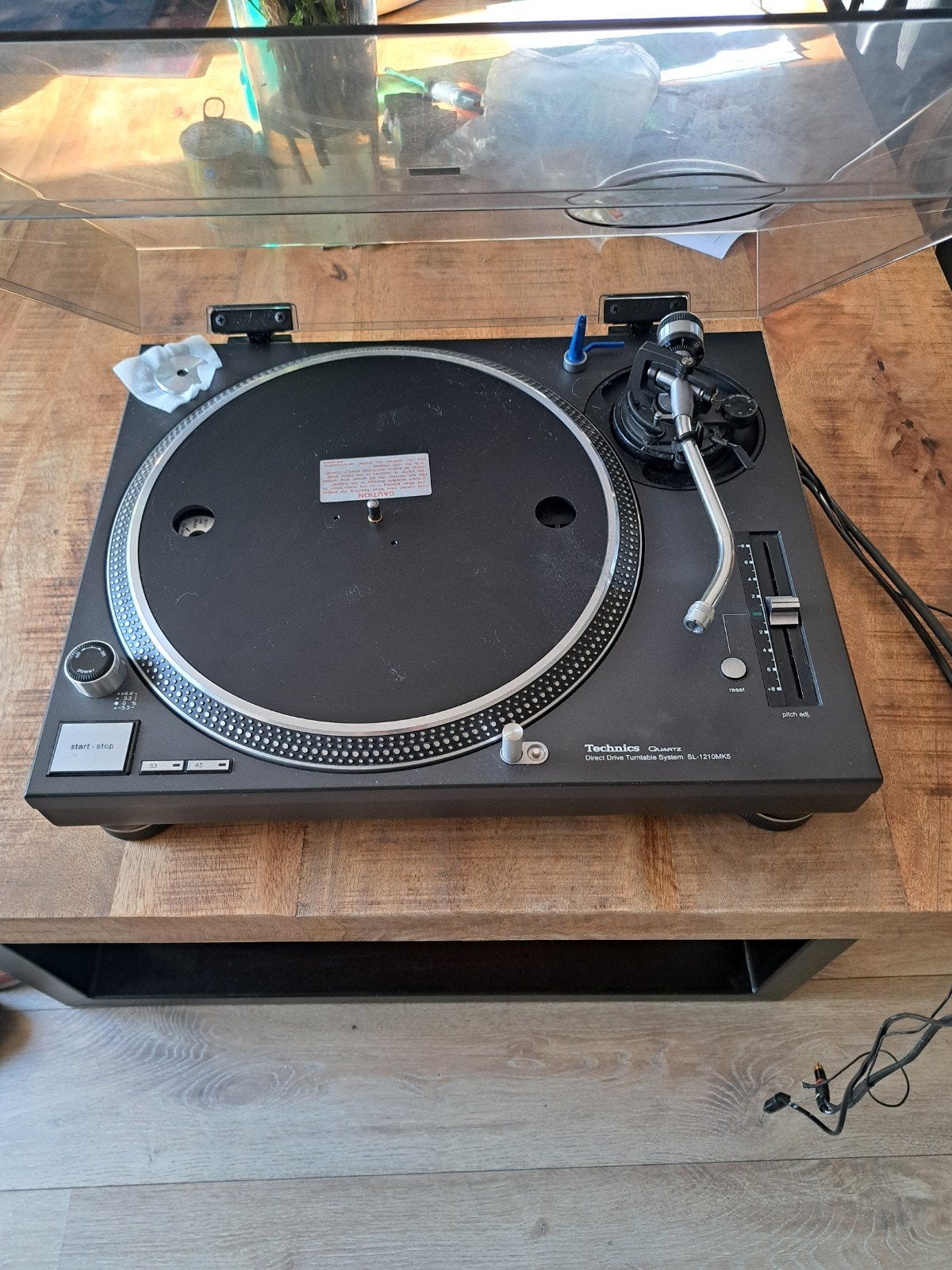 Technics SL-1210MK5 Platenspeler - Topkwaliteit  Mint Staat, Ophalen, Pitch-regelaar, Zo goed als nieuw, Platenspeler