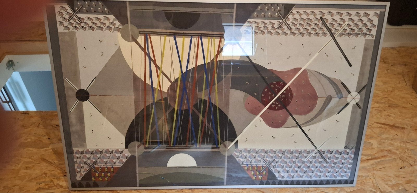 Abstracte Geometrische Kunstwerk - Kleurrijk en Modern, Ophalen