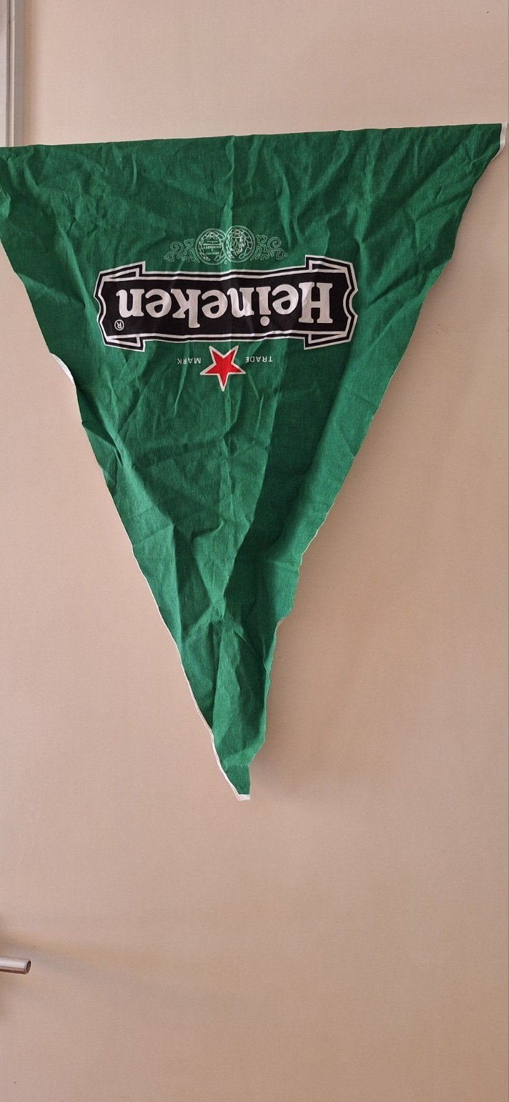 Heineken vlaggetje/wimpel, Ophalen of Verzenden, Gebruikt, Overige typen, Heineken