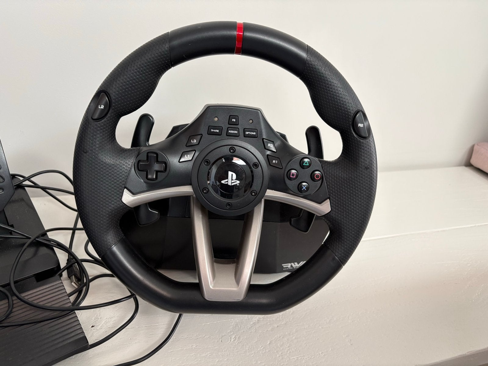 PS3/PS4 racestuur met pedalen - Hori Racing Wheel Apex, Ophalen of Verzenden, Zo goed als nieuw