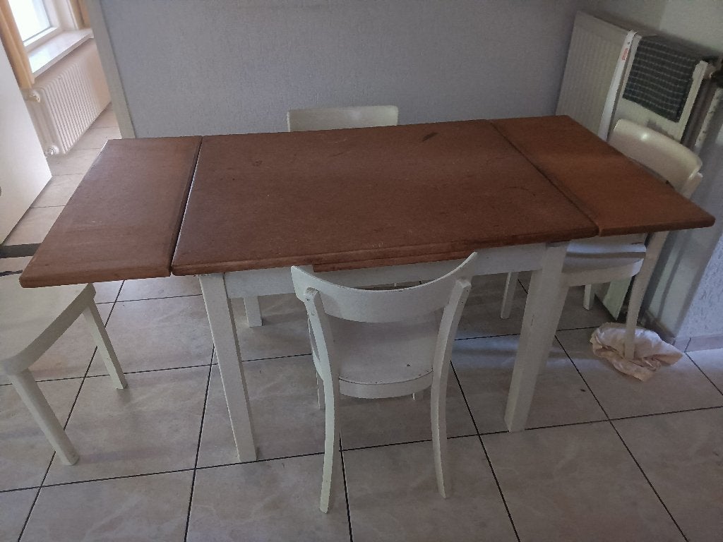 Eettafel (uitschuifbaar), Ophalen, Gebruikt, 50 tot 100 cm, 100 tot 150 cm