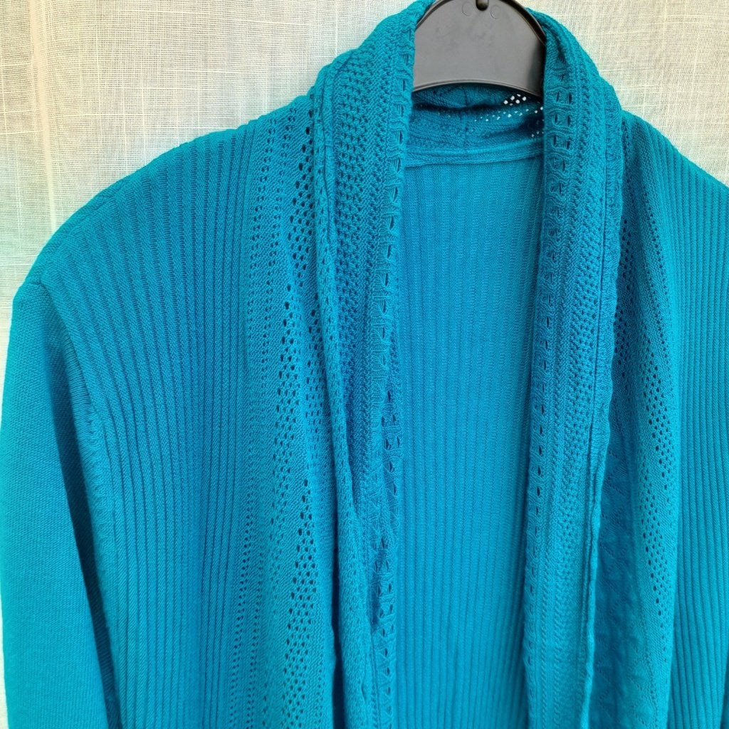 Lien en Giel lang vest azuur blauw nieuw M/L, Kleding | Dames, Blauw, Maat 42/44 (L), Nieuw, Lien en giel