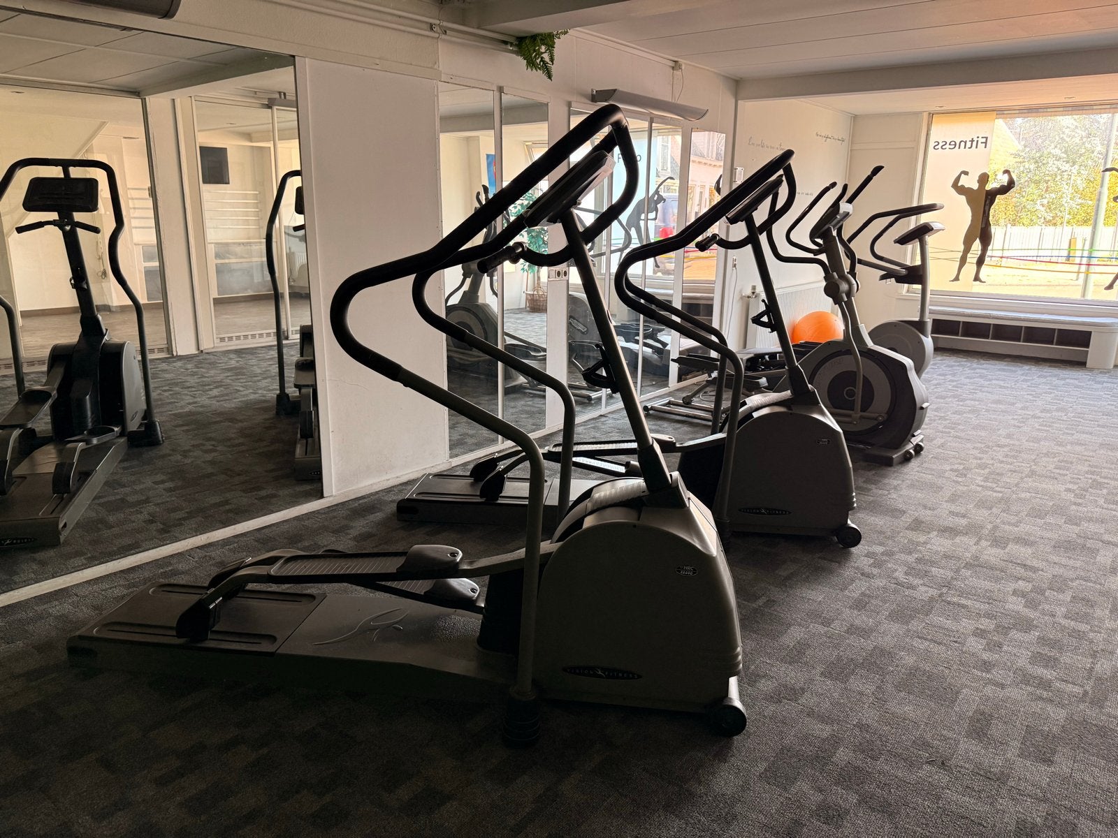 Twee Crosstrainers - Vision Fitness, Gebruikt, Armen, Crosstrainer, Metaal