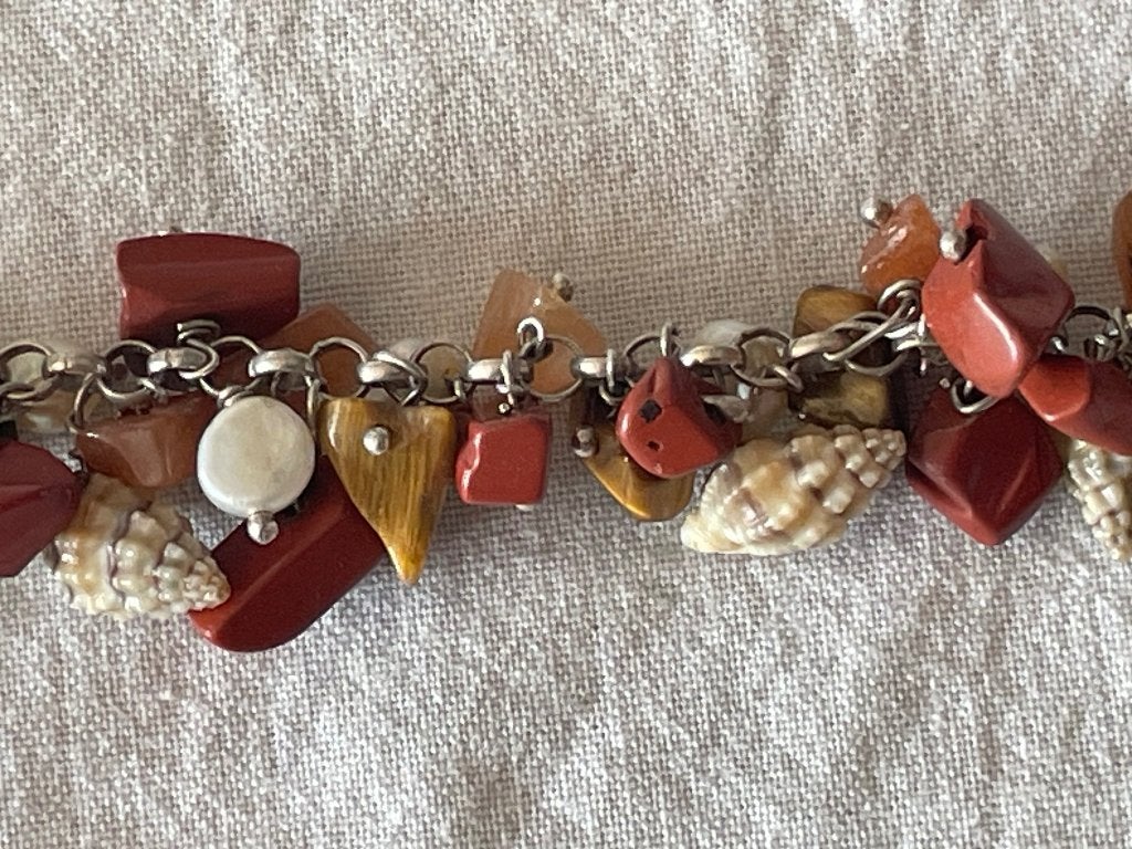 925 ZILVEREN ARMBAND van Esprit met steentjes - WD014, Waddinxveen, Met bedels of kralen, Bruin, Ophalen of Verzenden