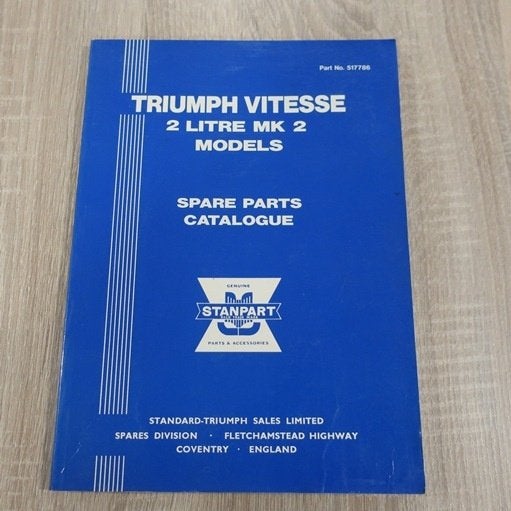 Triumph Vitesse 2 litre Mk2 MkII spare parts catalogue, Ophalen of Verzenden, Gelezen, Overige merken
