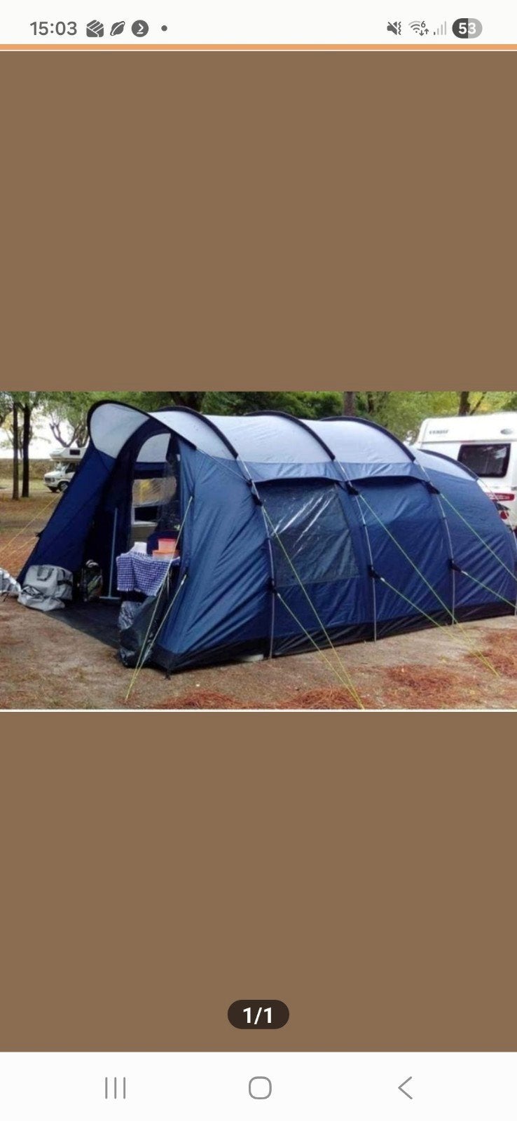 4-persoons instapklare tent voor festival/gezinsvakantie, Ophalen of Verzenden