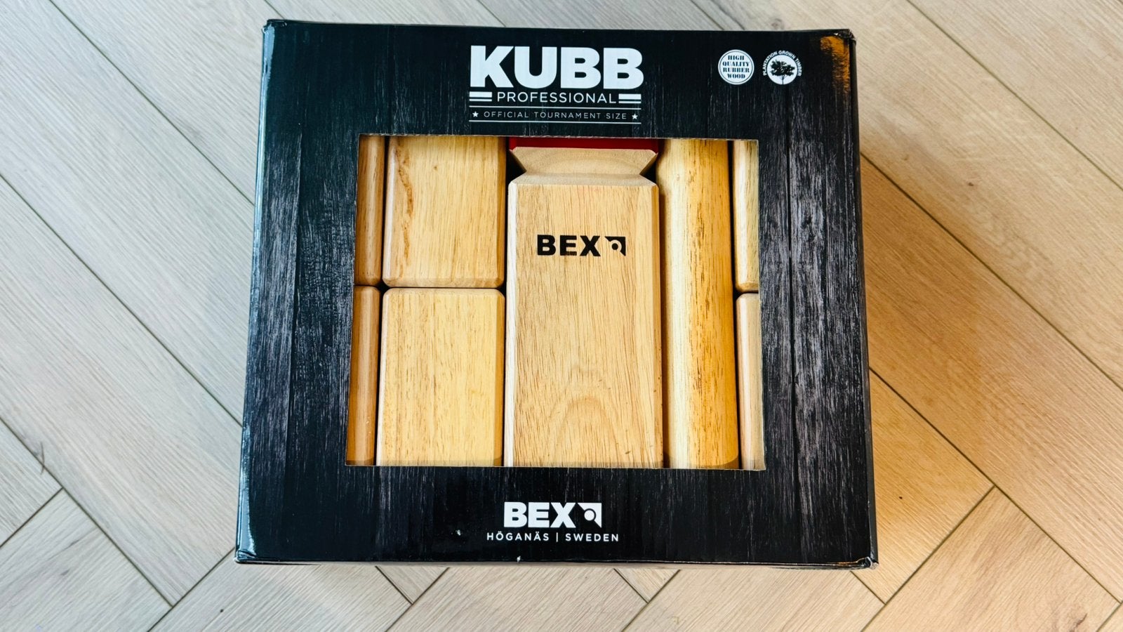 Bex kubb pro rubberhout, professioneel, wedstrijdset, Ophalen of Verzenden, Nieuw