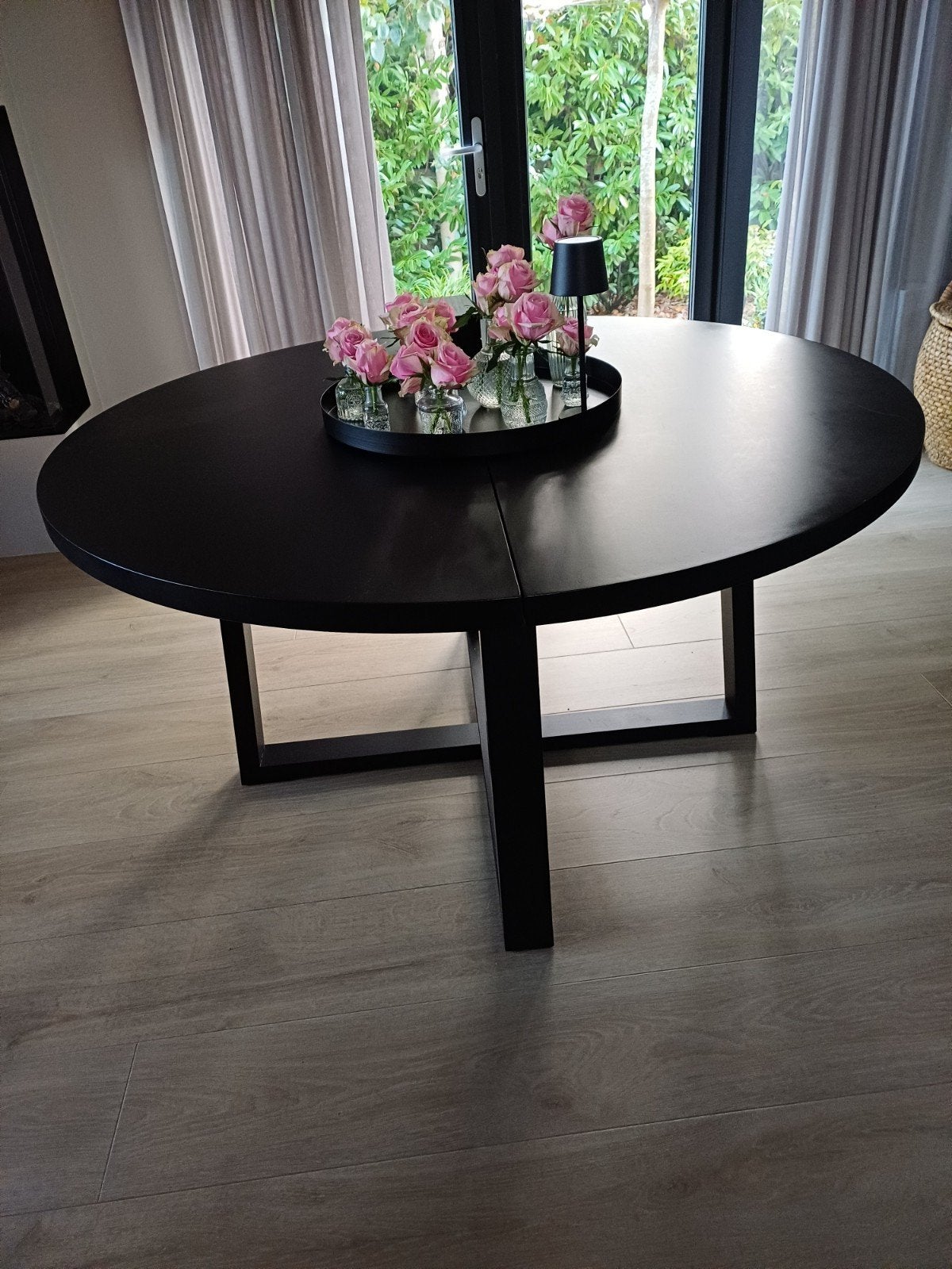 Ronde eettafel 140 cm doorsnee, Ophalen, Gebruikt, Rond, Vijf personen of meer
