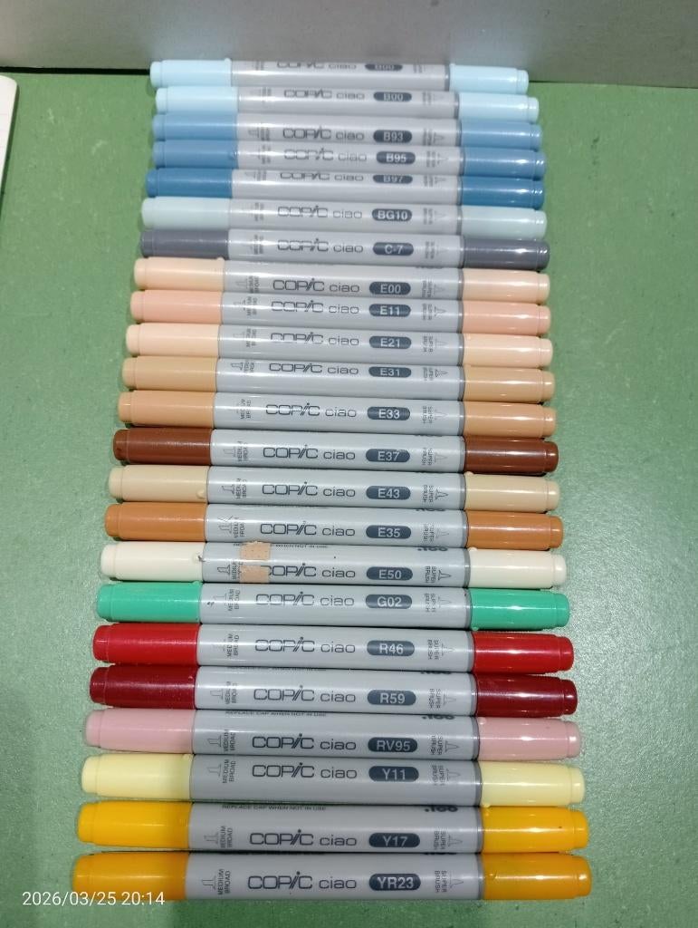 Copic Markers, Ciao, stiften, Ophalen of Verzenden, Gebruikt, Potlood of Stift