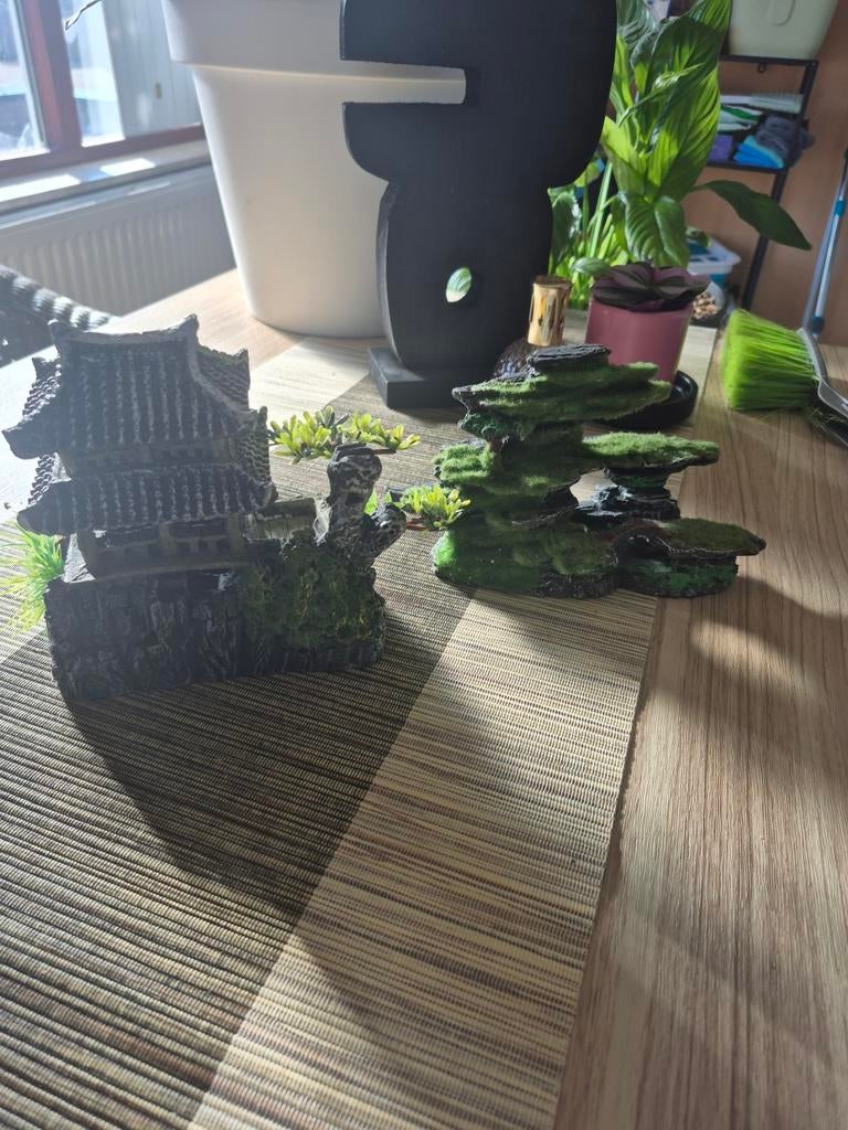 Te koop, aquarium ornamenten, Dieren en Toebehoren, Vissen | Aquaria en Toebehoren, Ophalen, Leeg aquarium