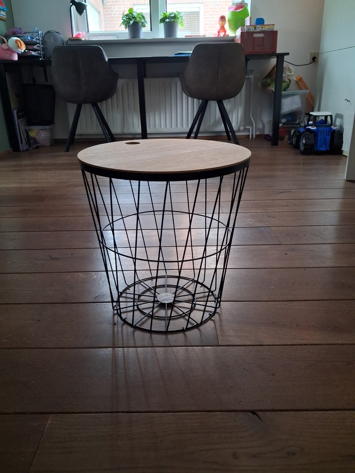 Bijzettafel / dekenmand. zwart, Ophalen, Minder dan 45 cm, Minder dan 55 cm, Metaal of Aluminium