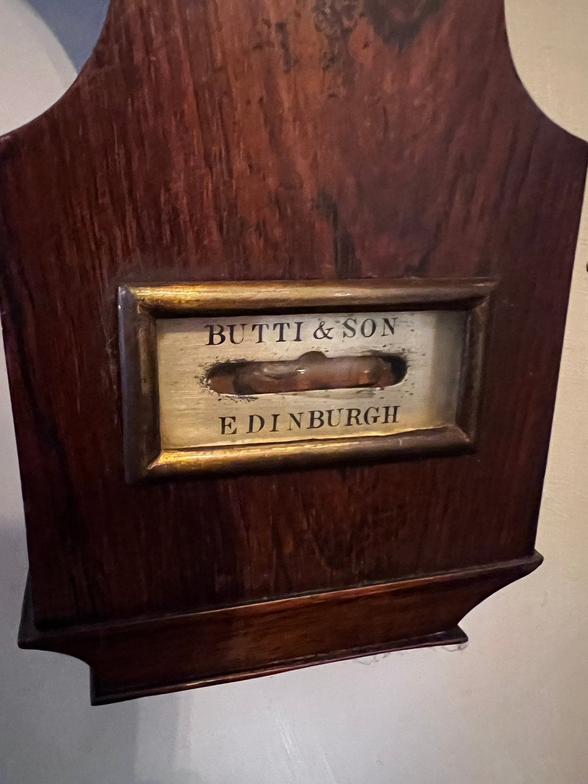 Butti & son Edinburgh antieke barometer, De Doofpot, Gebruikt, Verzenden, Barometer