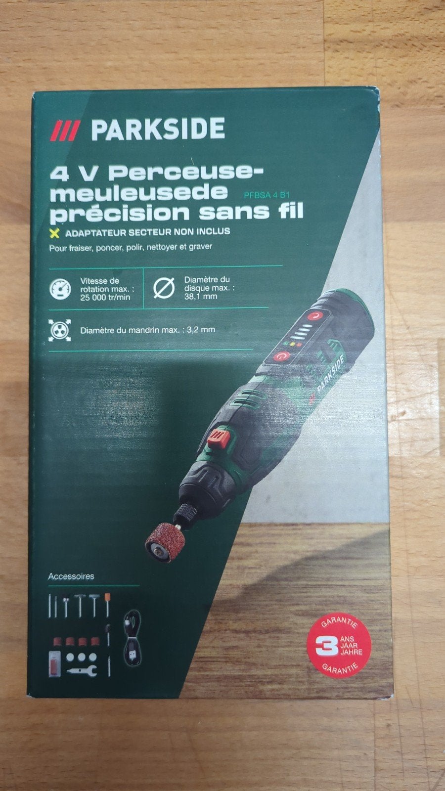 PARKSIDE 4 V Precisie Boor- en Graveermachine PFBSA 4 B1, Ophalen of Verzenden, Nieuw, Minder dan 400 watt