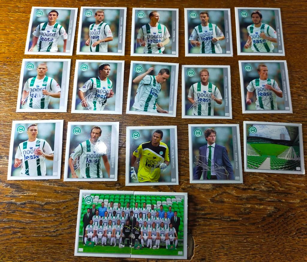 FC Groningen stickers 68 stickers uit 5 seosoenen, Ophalen of Verzenden