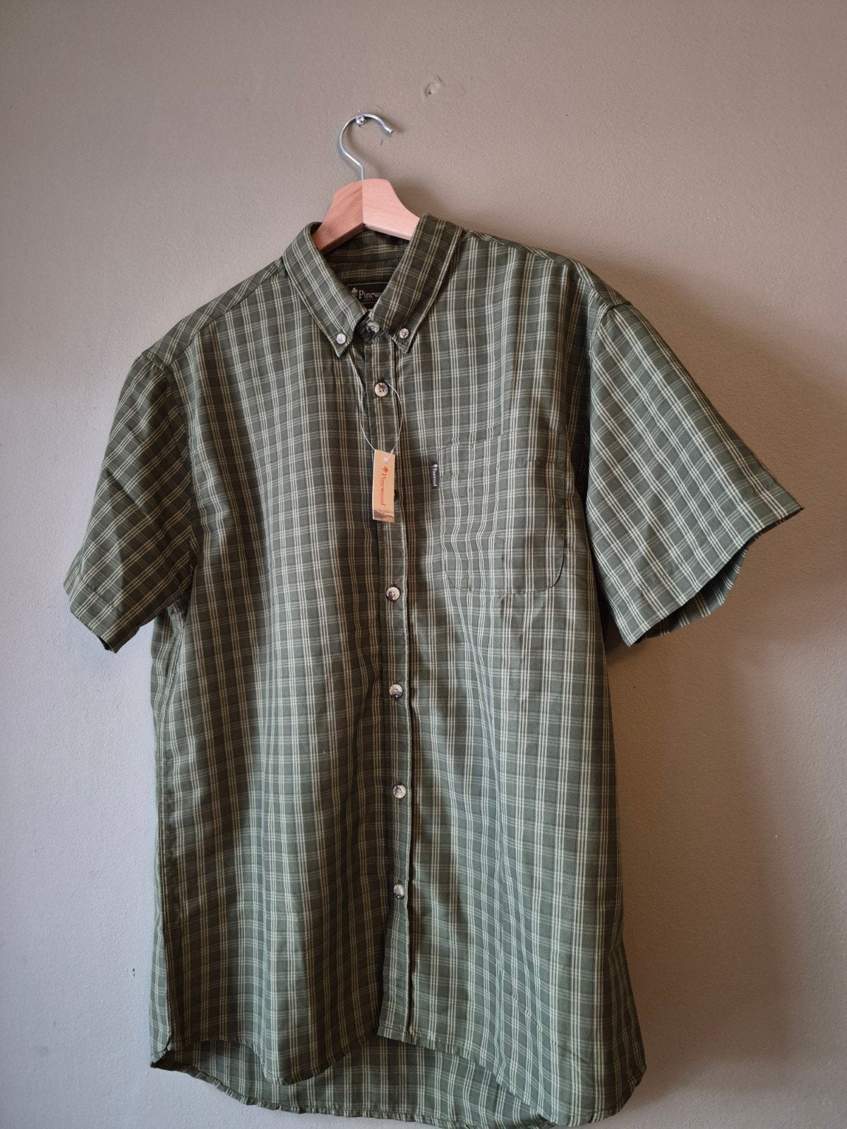 Pinewood Zomer Overhemd Korte Mouwen Groen 2XL Nieuw, Nieuw, Overige maten, Ophalen of Verzenden, Pinewood