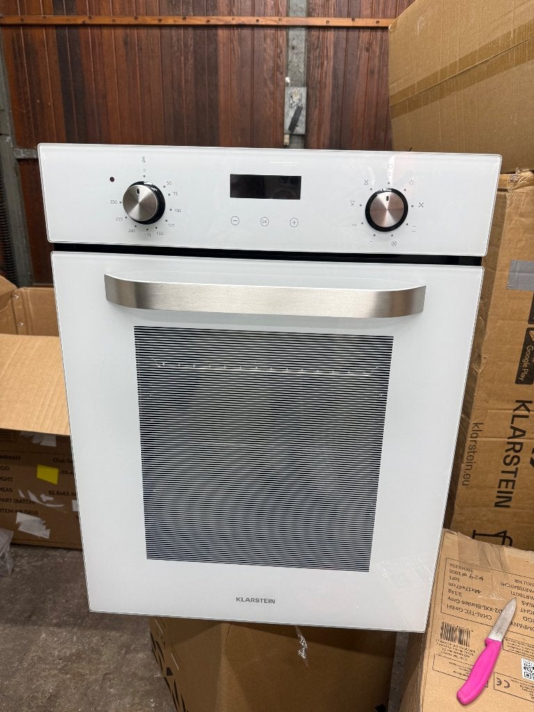 witte inbouwoven Klarstein, Witgoed en Apparatuur, Ovens, Ophalen, 45 tot 50 cm, Nieuw, Oven met grill
